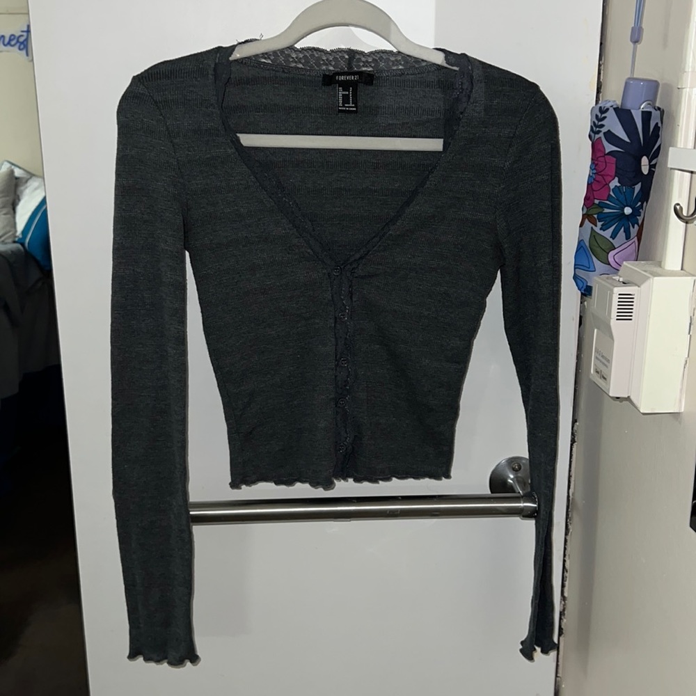 Dark Gray Forever 21 Long Sleeve